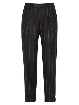 Alpaca and Wool Wide Fit Trousers