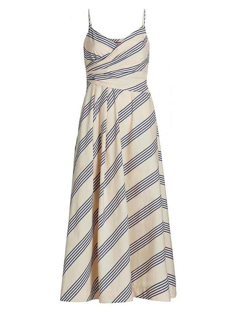 Sarah Striped Stretch-Cotton Dress