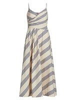 Sarah Striped Stretch-Cotton Dress