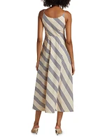 Sarah Striped Stretch-Cotton Dress