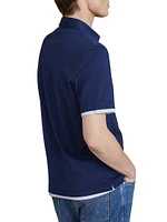 Cotton Jersey Polo with Shirt Style Collar