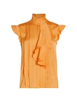 Chloe Silk Pleated Blouse