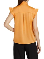 Chloe Silk Pleated Blouse