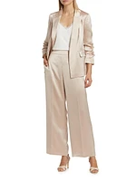 Ashlynn Satin Cropped Wide-Leg Pants