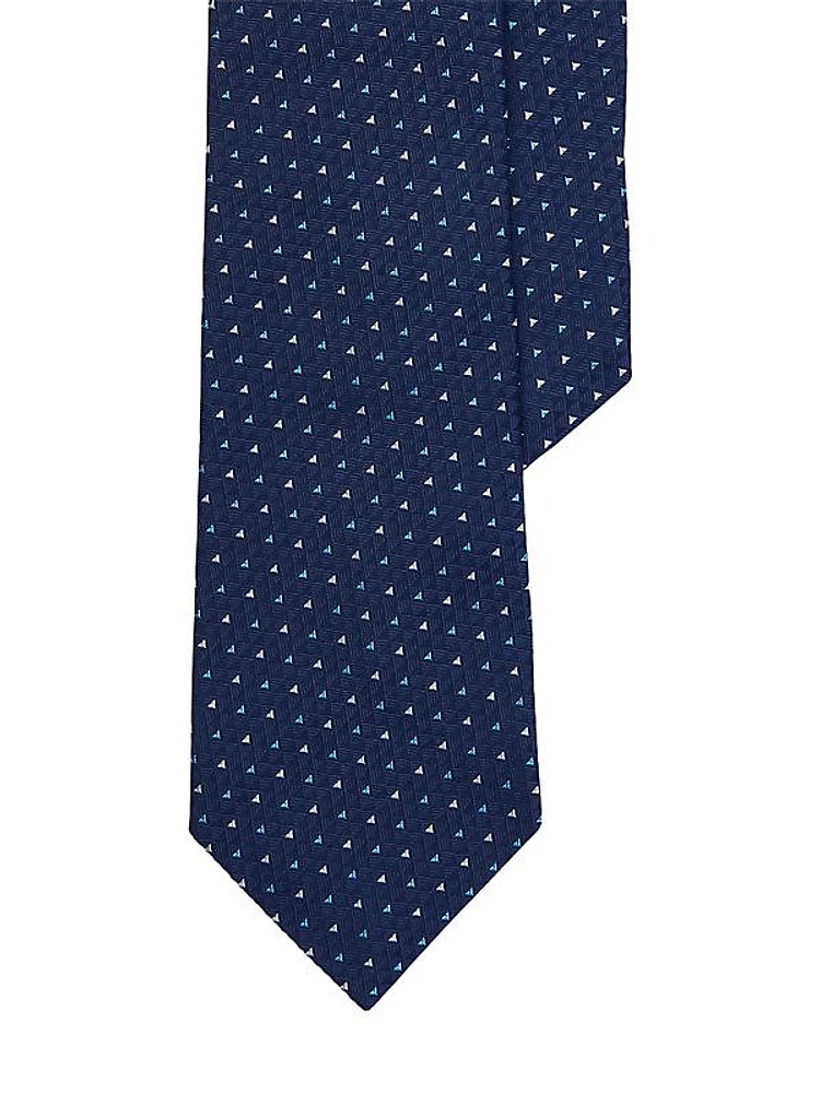 Bond St Geometric Silk Tie