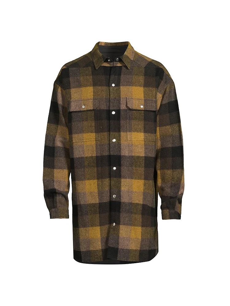 Oversized Plaid Outershirt