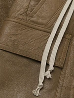 Drawstring Leather Pants