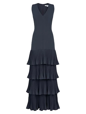 Angelique Tiered Ruffled Gown