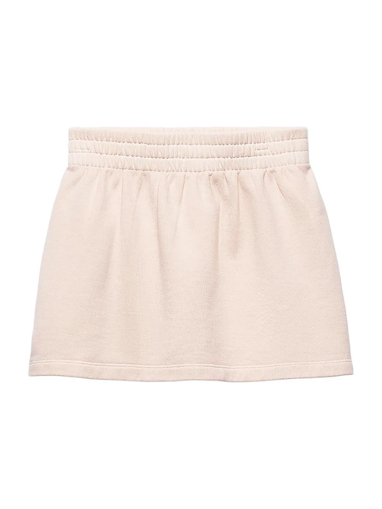 Cotton Fleece Miniskirt