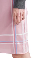 Checked Cotton Skirt