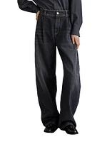 Authentic Denim Soft Curved Trousers