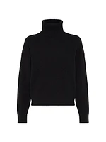 Virgin Wool, Cashmere and Silk English Rib Sweater