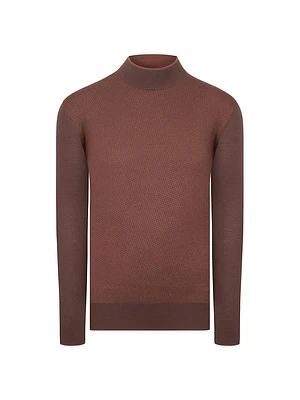 Cashmere and Silk Mockneck Sweater