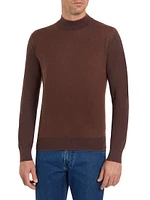 Cashmere and Silk Mockneck Sweater