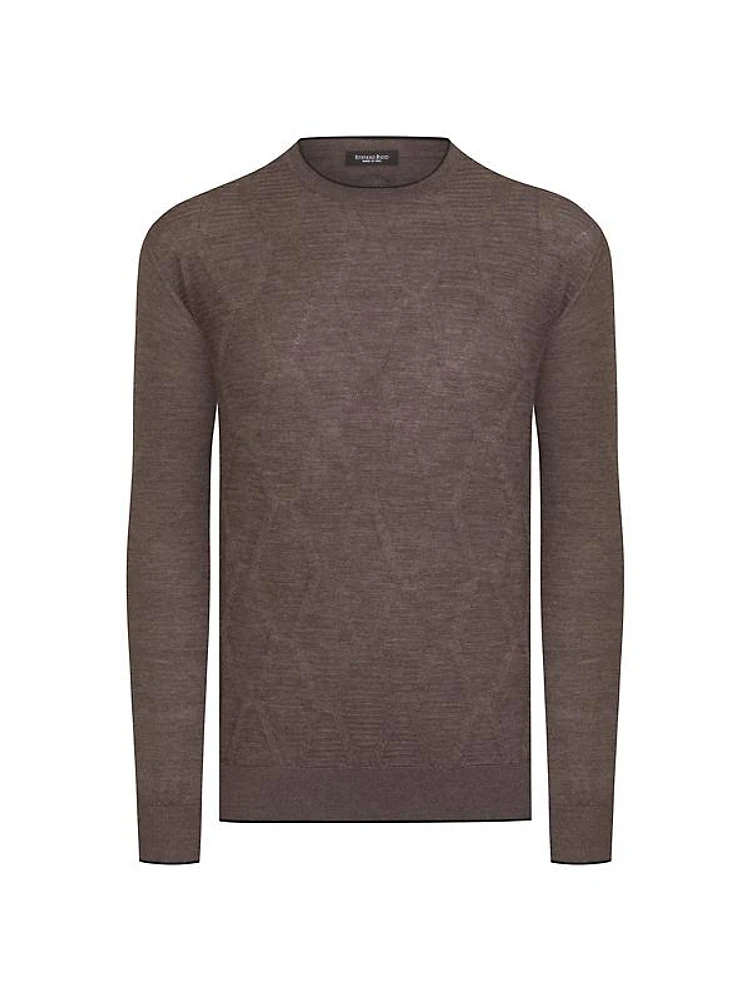 Cashmere and Silk Crewneck Sweater