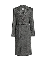 Herringbone Wrap Coat