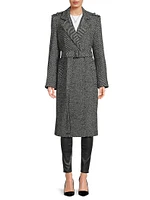 Herringbone Wrap Coat