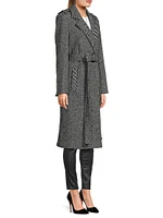 Herringbone Wrap Coat