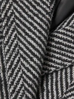 Herringbone Wrap Coat