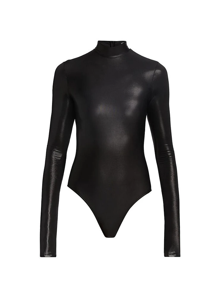 Coated Jersey Bodysuit