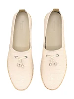 Crocodile Leather Espadrilles