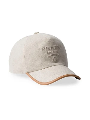 Linen Blend Baseball Cap