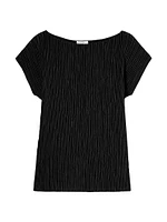 Pleated Dolman Blouse