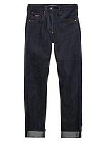 Straight Jeans in Selvedge Denim
