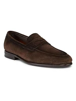 Carlos Suede Penny Loafers