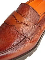 Rock Leather Penny Loafers