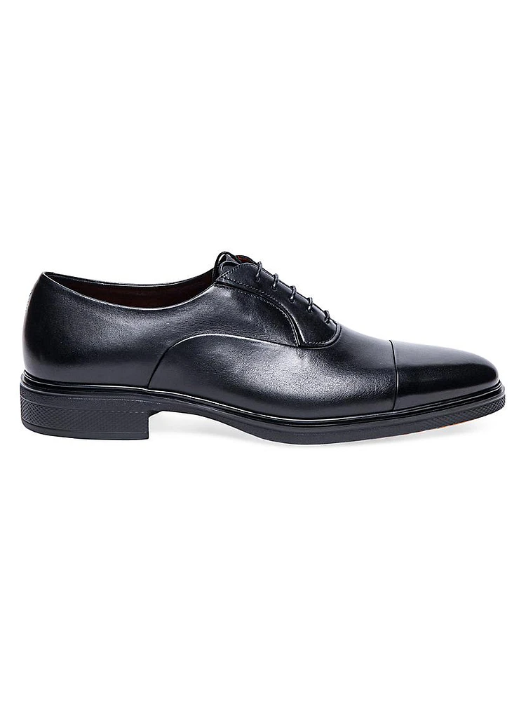 Easy Leather Cap Toe Dress Shoes