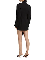 Asymmetric Blazer Minidress