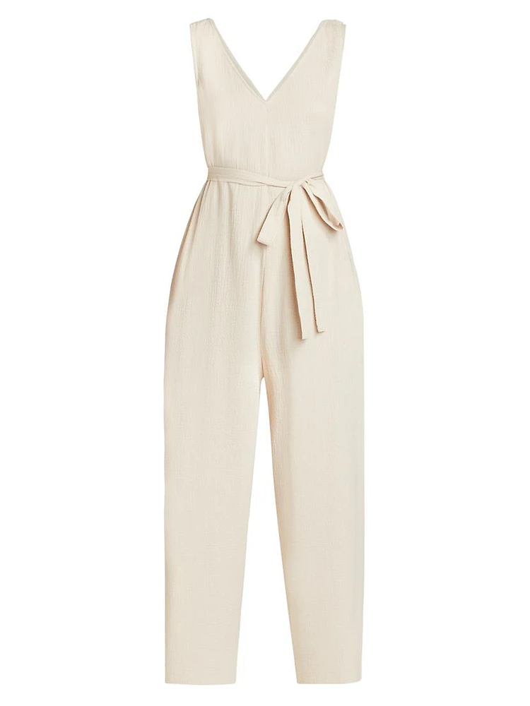 Onsen Cotton Belted Lounge Jumpsuit