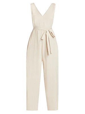 Onsen Cotton Belted Lounge Jumpsuit