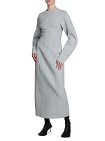 Sculpted Long-Sleeve Sweaterdress