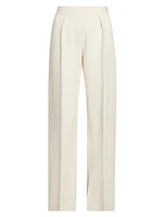 Crease-Front Knit Pants