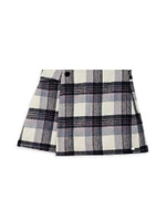 Little Girl's & Wool-Blend Plaid Miniskirt