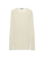 Cashmere and Silk Crew-Neck Sweater