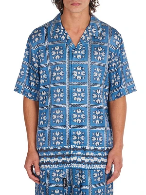 Summerland Ranch Tiled Silk Shirt