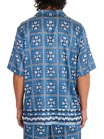 Summerland Ranch Tiled Silk Shirt