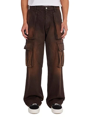 Summerland Ranch Logo Waxed Denim Cargo Pants