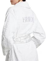 Bride Embroidered Baroque Bathrobe