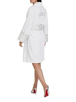 Bride Embroidered Baroque Bathrobe