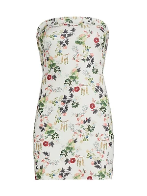 Kelly Floral Crepe Minidress