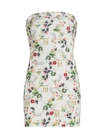 Kelly Floral Crepe Minidress