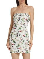 Kelly Floral Crepe Minidress