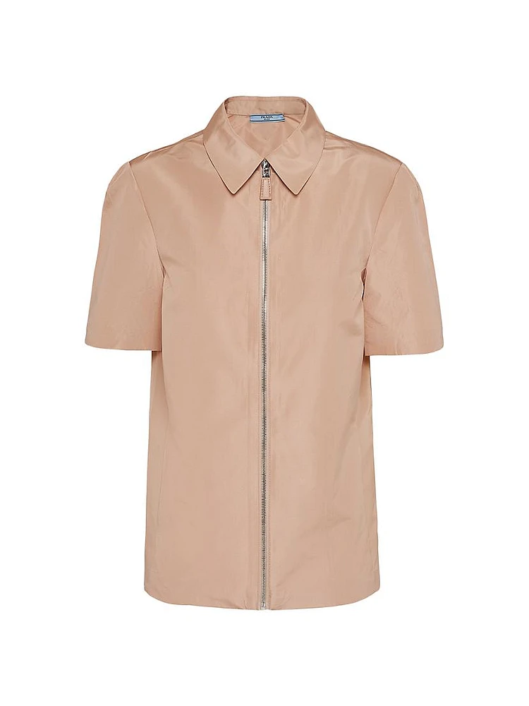 Short-Sleeved Faille Shirt