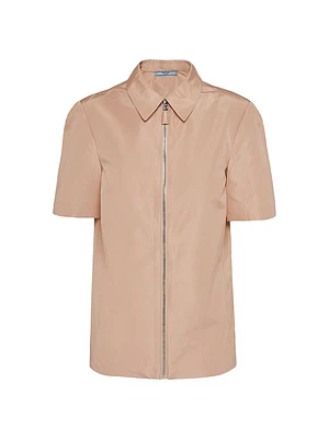 Short-Sleeved Faille Shirt