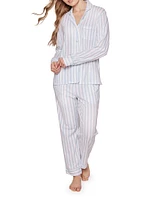 2-Piece Striped Cotton Pajama Set