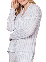 2-Piece Striped Cotton Pajama Set